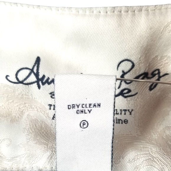 American Rag Long Charcoal Military Style Belted Flared Overcoat - Women… - Picture 9 of 11